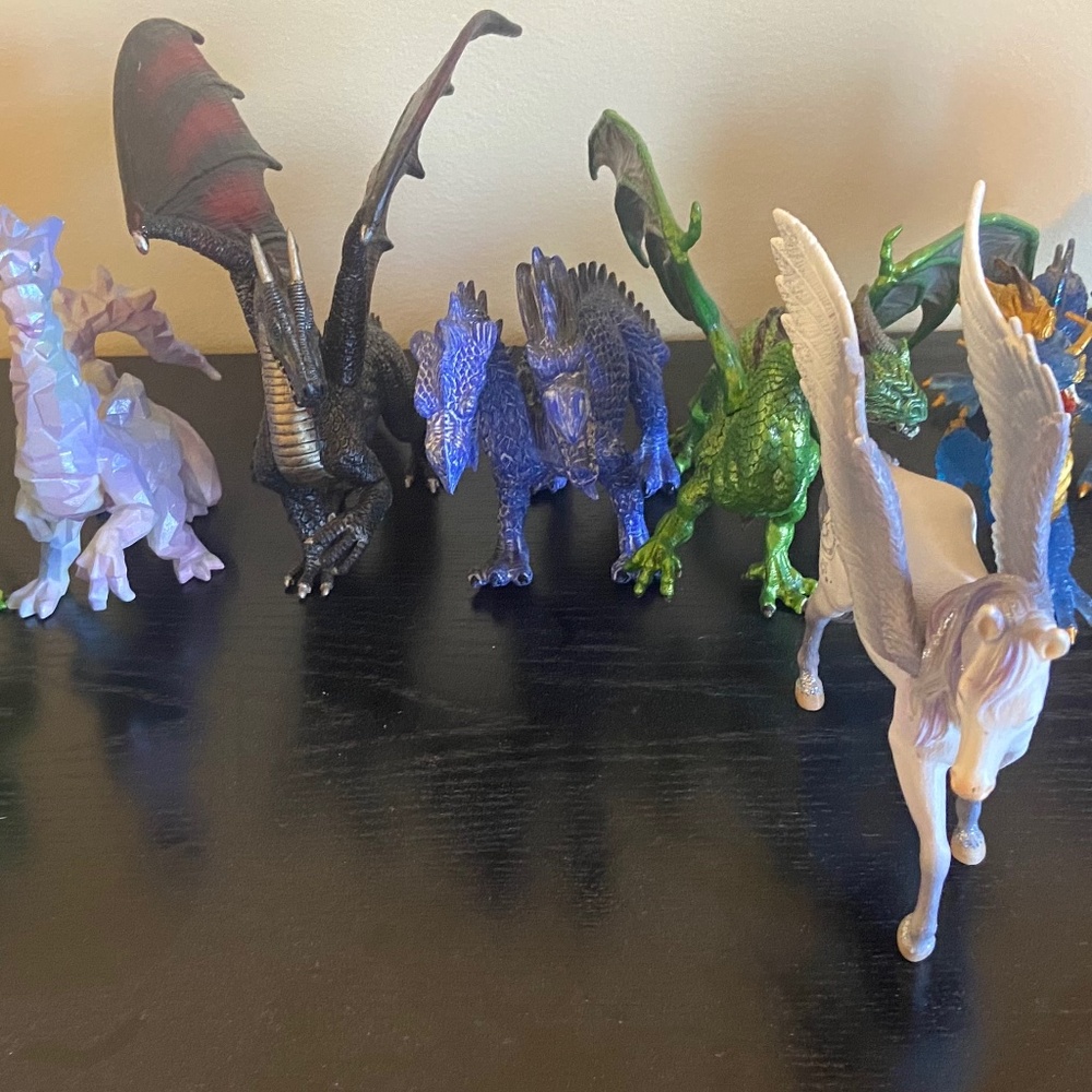 Lot of Schleich dragons and mythical creatures
